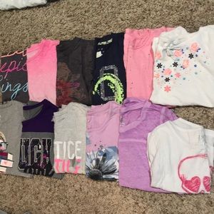 12 Kids T-Shirts, size 12-14, mainly Justice!